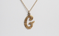 Alaskan Gold Nugget Style "G" Pendant, 1.4g