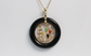 14k Yellow Gold Round Multi-Color Stone Pendant, 7.7g