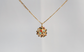 19.2k Portuguese Gold Multi-Stone Pendant, 4.8g