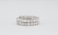 14k White Gold 6.12ctw Diamond Hoop Earrings - 6.9g