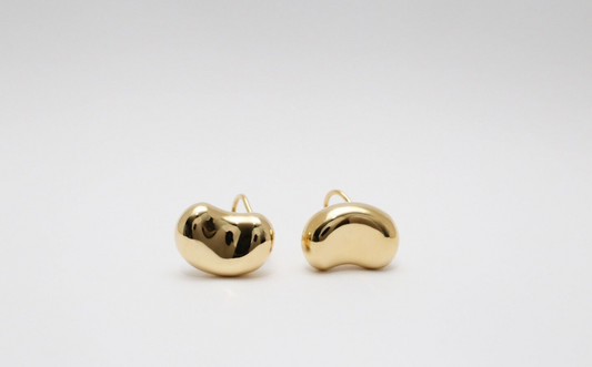 Tiffany & Co by Elsa Peretti 18k Yellow Gold Jumbo Bean Earrings, 17.5g