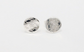 Tiffany & Co Sterling Silver Notes Round Wavy Circle Stud Earrings, 1.7g