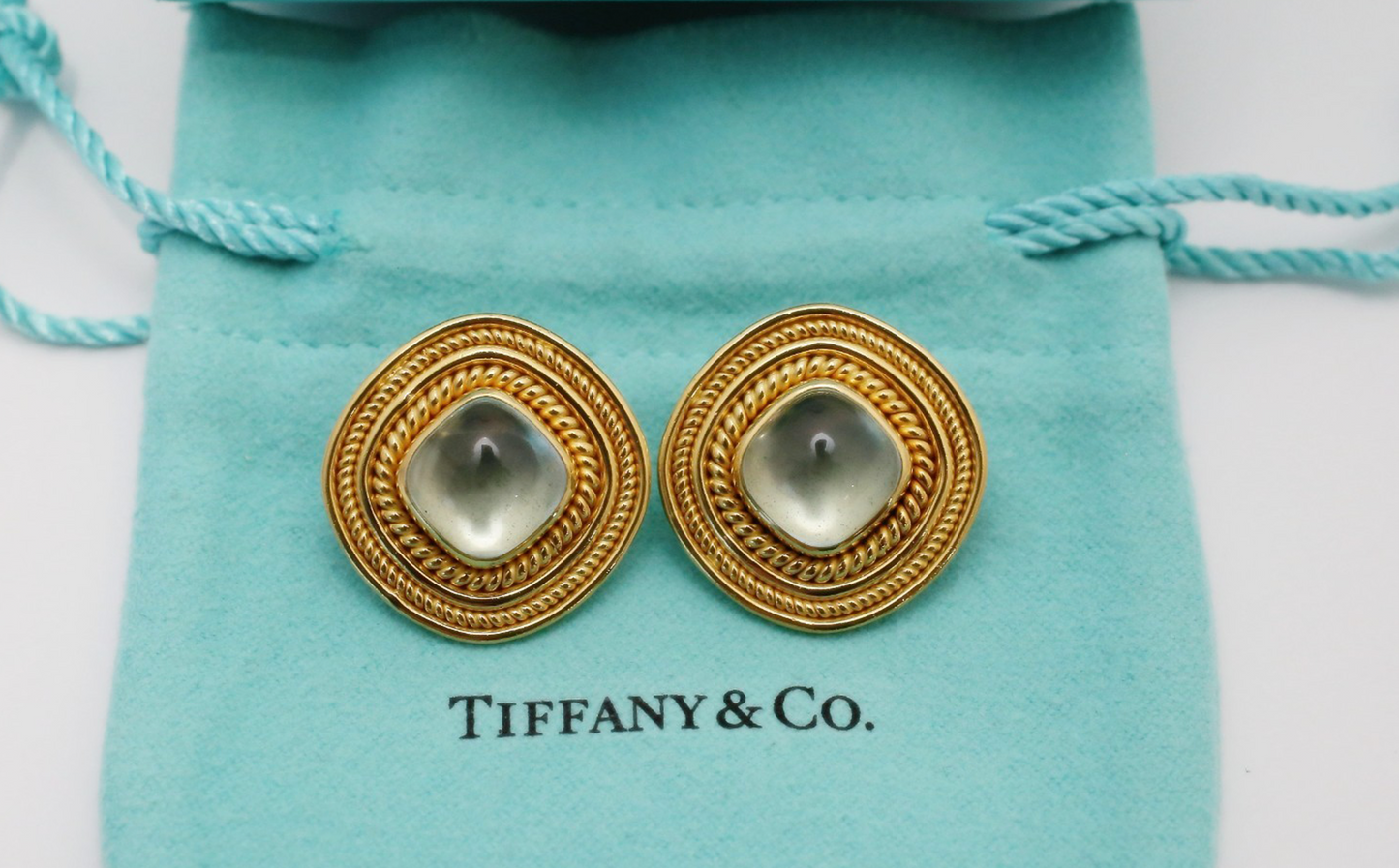 Tiffany & Co 18k Yellow Gold Clip-On Earrings, 22.6g