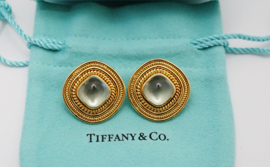 Tiffany & Co 18k Yellow Gold Clip-On Earrings, 22.6g