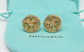 Tiffany & Co Schlumberger 18k Yellow Gold Sand Dollar Button Clip On Earrings, 15.2g