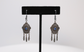 Antique European 835 Silver Dangle Earrings, 5.1g