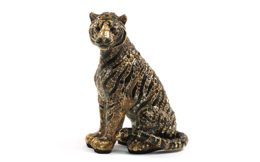 Jay Strongwater Sitting Tiger Figurine
