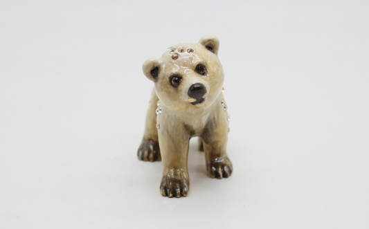 Jay Strongwater "Siku" Mini Polar Bear Cub Figurine