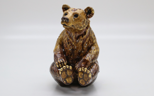 Jay Strongwater Highland Fling Collection "Bart" Bear Figurine