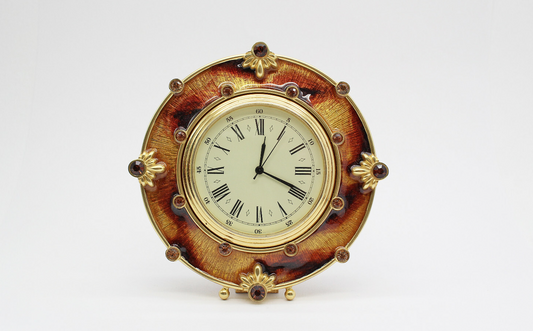 Jay Strongwater Classic Round Table Clock