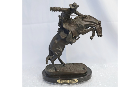 Frederic Remington Bronco Buster Bronze Sculpture