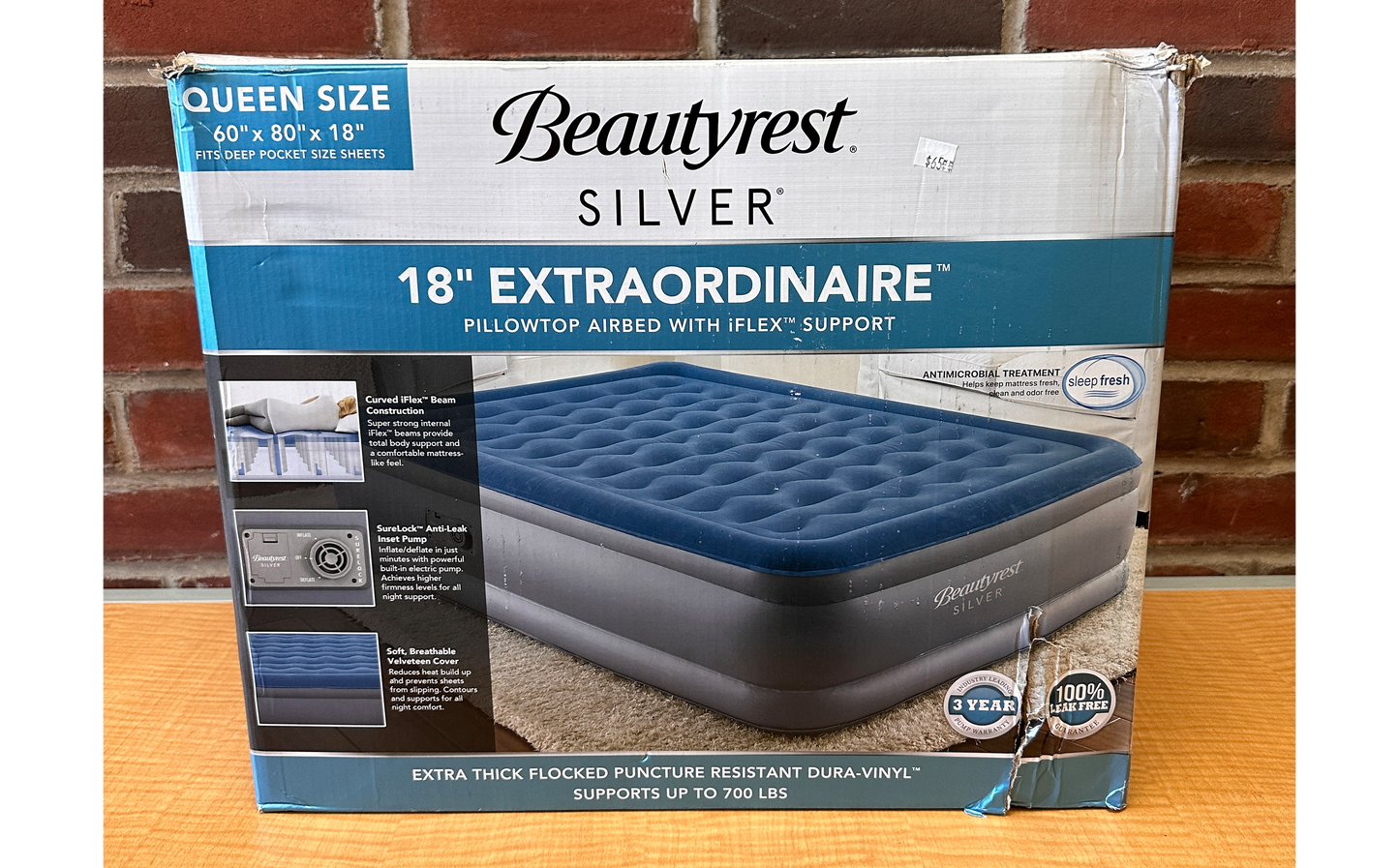 Beautyrest 18" Queensize Air Mattress (PICK UP ONLY)