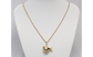 14k Yellow Gold Fish Pendant Necklace, 18 inches - 5.8g
