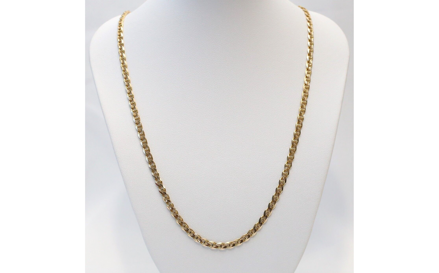 14k Yellow Gold Gucci/Mariner Link Chain, 19.5 inches - 12.5g