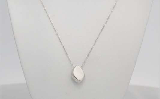 Birks Sterling Silver Pebble Pendant Necklace, 18 inches - 4.0g