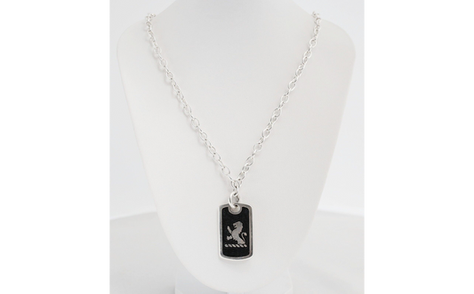 Birks Sterling Silver Heraldic Lion Pendant Necklace, 30 inches - 35.4g