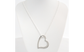 Birks Sterling Silver Large Heart Pendant Necklace, 17 inches - 9.9g