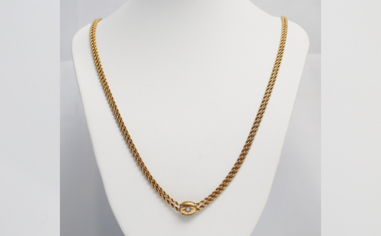 Vintage 10k Yellow Gold Double Rope Necklace, 25 inches - 18.0g