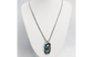 Sterling Silver Turquoise Necklace, 17 inches - 15.7g