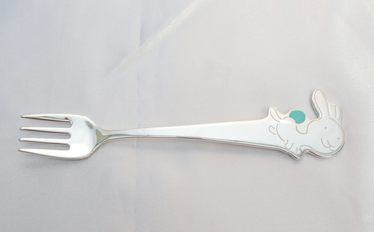 Tiffany & Co. Sterling Silver Tiny Tiffany Rabbit Baby Fork, 40.6g