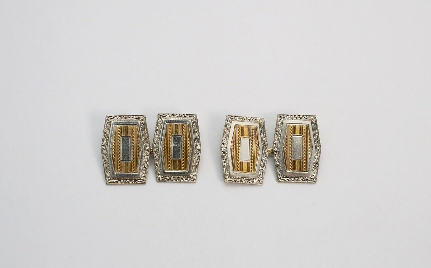 Hayward Vintage Two-Tone Cufflinks, 5.4g