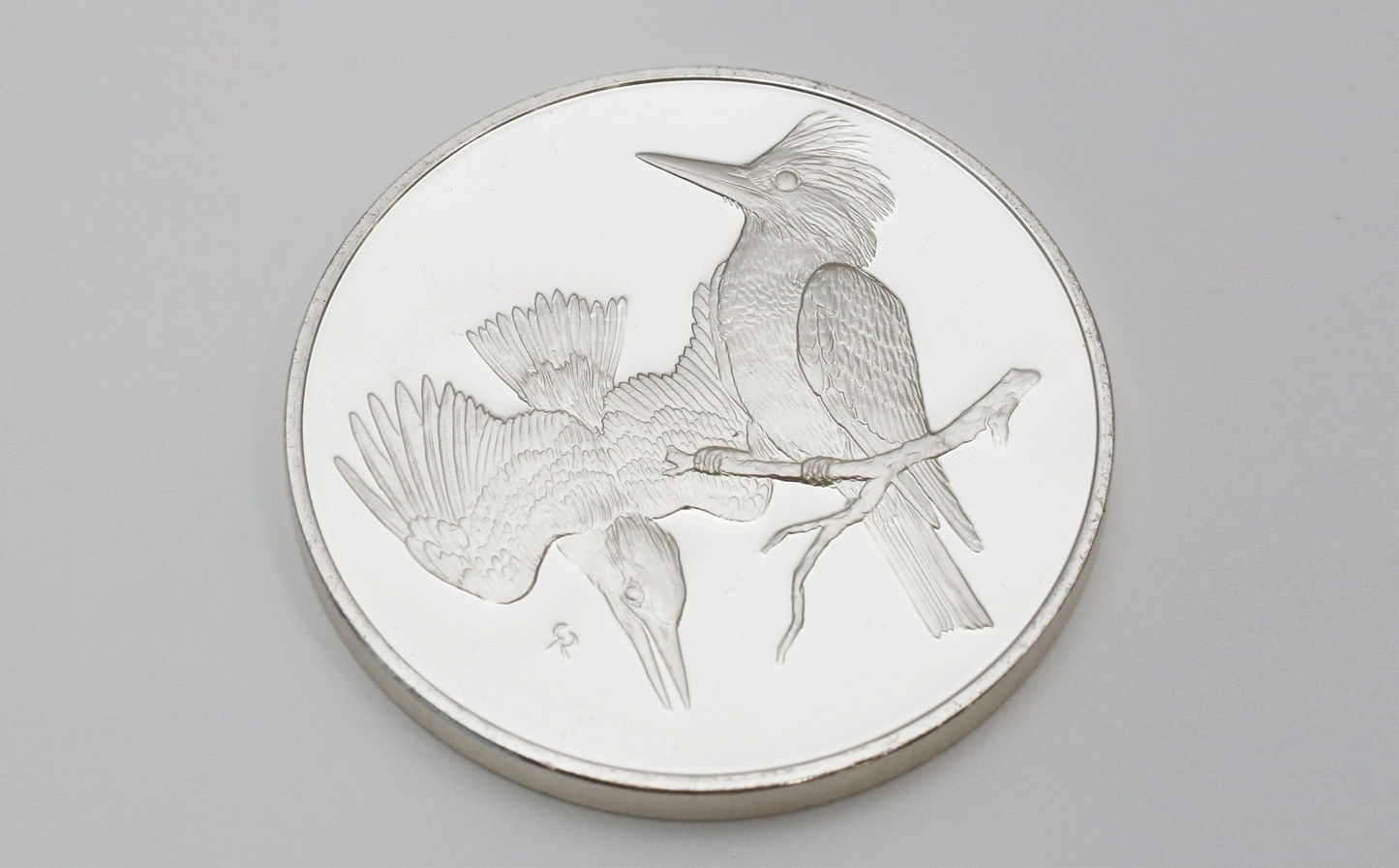 Sterling Silver 1973 Belted Kingfisher #33 Roberts Birds, 66.0g