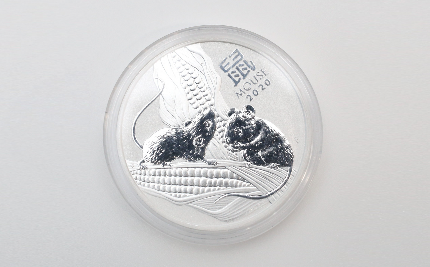 Fine Silver .999 2020 Australian "Year of the Mouse" 1 oz Silver Lunar Coin w/ Capsule
