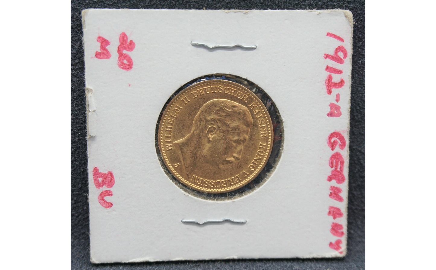 1912 Germany PRUSSIA 20 Mark Gold Coin Wilhelm II