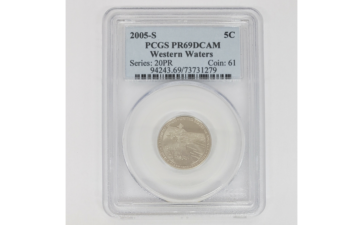2005-S 5C Western Waters Jefferson Nickel PCGS PR69DCAM