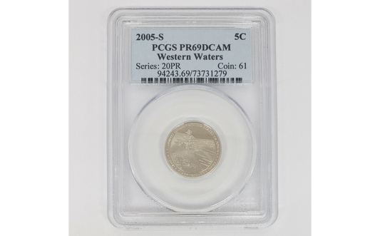 2005-S 5C Western Waters Jefferson Nickel PCGS PR69DCAM