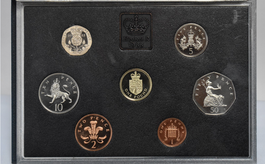 1988 Royal Mint Elizabeth II 7 Coin Set