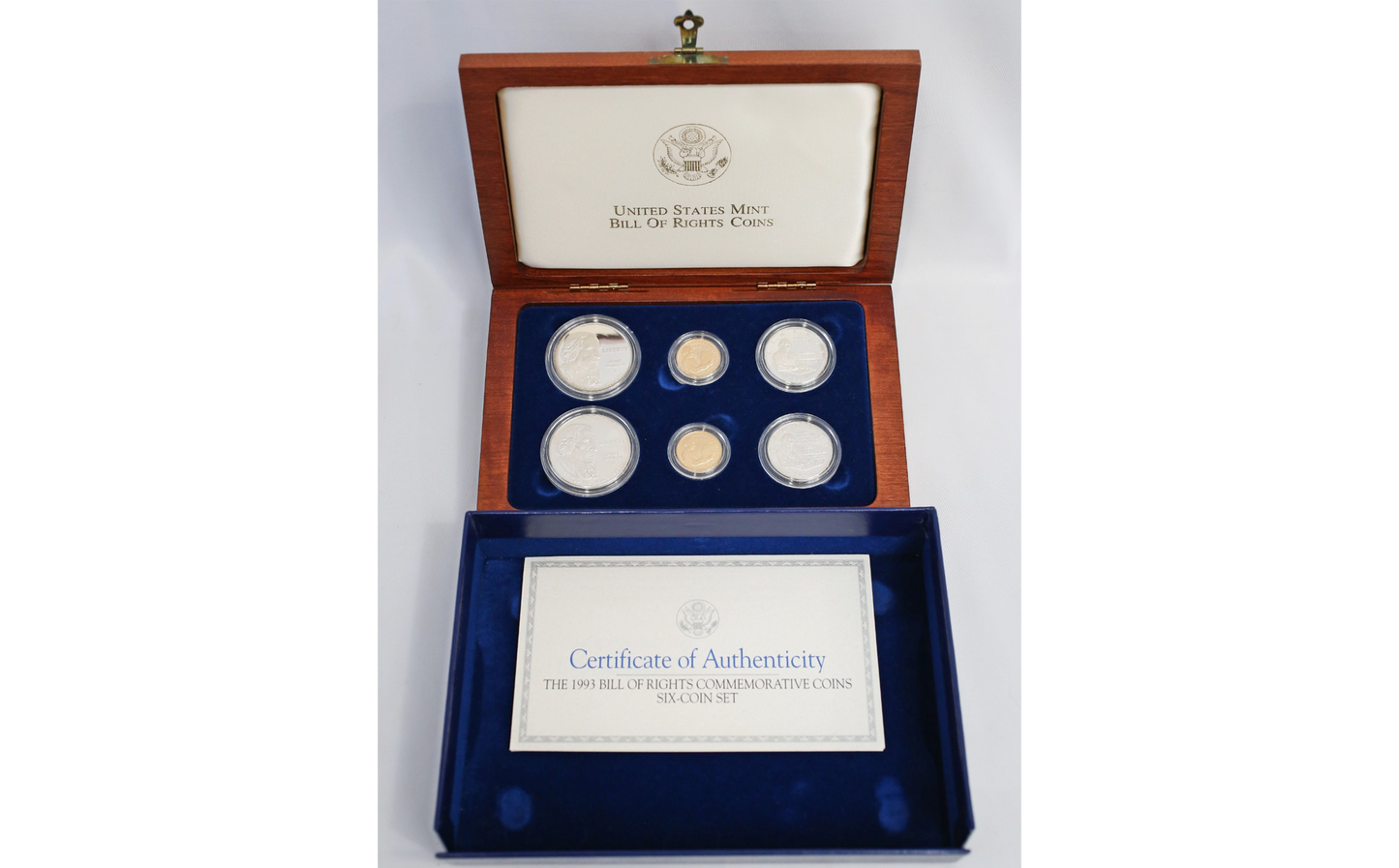 1993 Bill of Rights Commemorative Coins 6-Coin Set w/ Box & COA