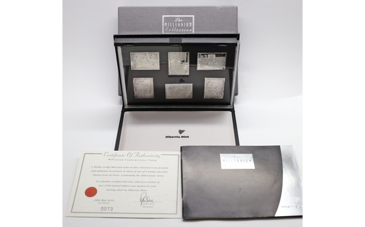 Hibernia Mint, The Millennium Collection - 6 Sterling Silver Stamps