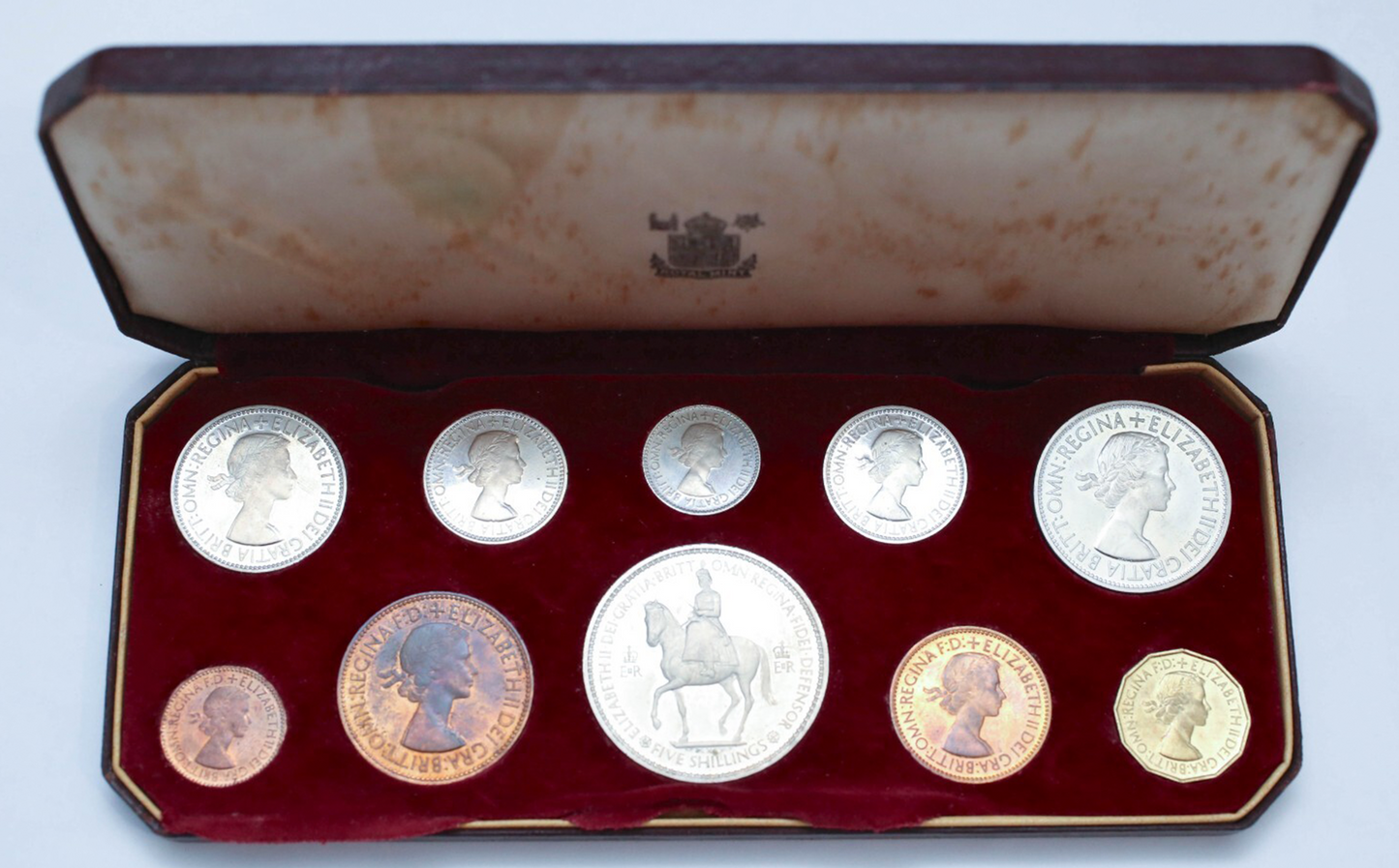 1953 Elizabeth II Coronation Specimen 10 Coin Proof Set