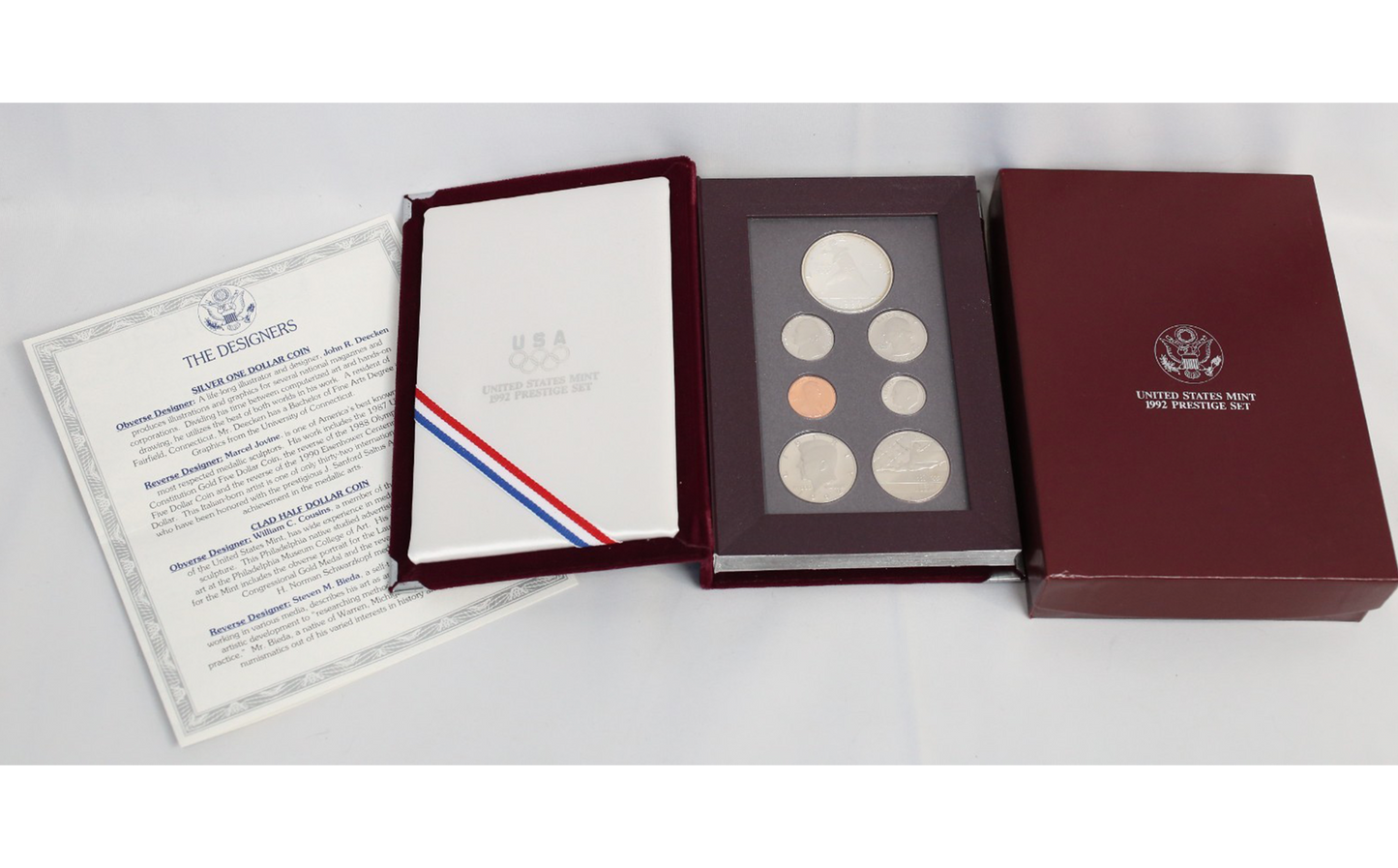 US Mint 1992 Prestige Set Olympic Proof W/ Box & COA