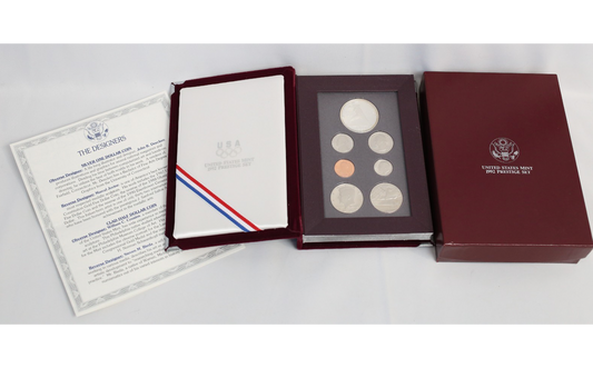 US Mint 1992 Prestige Set Olympic Proof W/ Box & COA