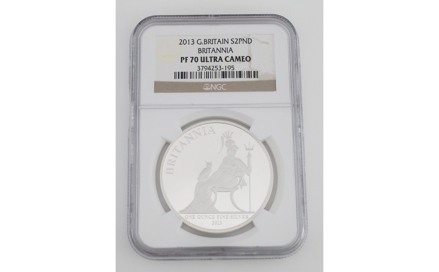 NGC PF70 Ultra Cameo 2013 Great Britain S2PND Britannia 1oz Fine Silver