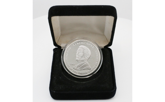 1oz Fine Silver Round, 2001 George Bush & Al Gore President Election Silver Proof