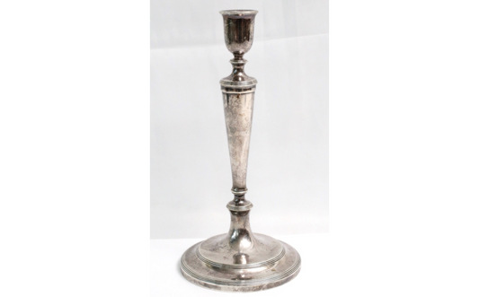 Antique Tiffany & Co Sterling Silver Victorian Candle Holder, 10.5 inches - 444g