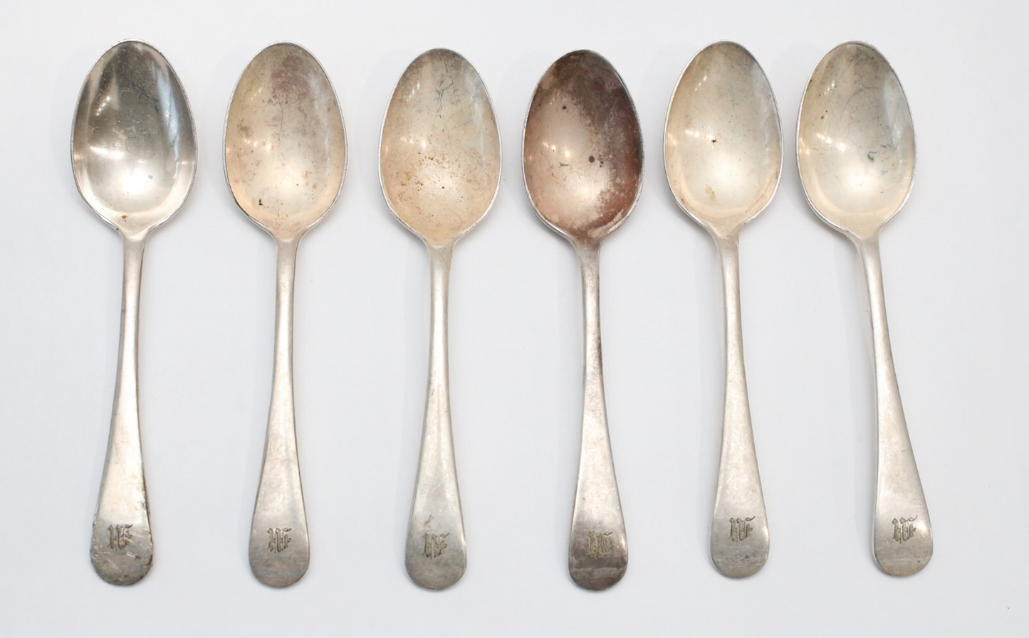 Vintage Tiffany & Co Silver Spoon Set EP-NS