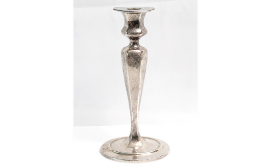Antique Tiffany & Co Sterling Silver Victorian Candle Holder, 9.25 inches - 418g