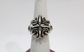 Vintage Sterling Silver Cross Pattern Ring, Size 8.25 - 22.5g