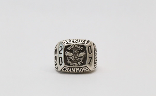 Sterling Silver 2007 Nepsiha "Hoosac Hockey" Champions Ring, Size 8.5 - 31.2g