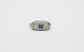 Art Deco 14k White Gold Diamond & Sapphire Ring, Size 4.25 - 2.6g