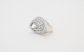14k White Gold Contemporary Diamond Ring, Size 4.5 - 12.0g