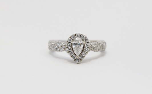 Neil Lane 14k White Gold Diamond Engagement Ring, Size 4.5 - 4.2g