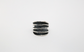 Sterling Silver Ribbed Ring, Size 6 - 15.7g