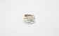 Sterling Silver Multi-Band Crossover Ring, Size 7 - 9.5g