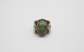 Sterling Silver Ornate Green Turquoise Ring, Size 5 - 14.4g