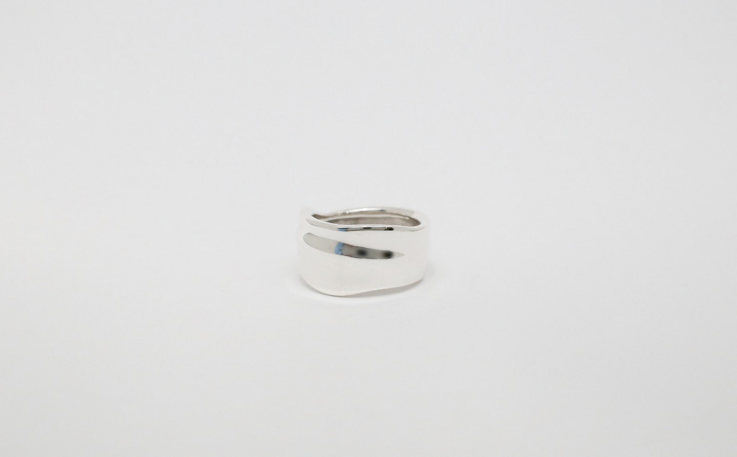 Tiffany & Co Sterling Silver Modernist Ring, Size 6 - 7.7g